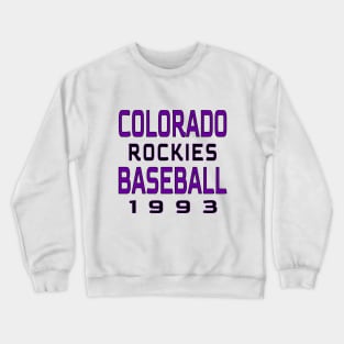 Colorado Rockies Baseball Classic Crewneck Sweatshirt